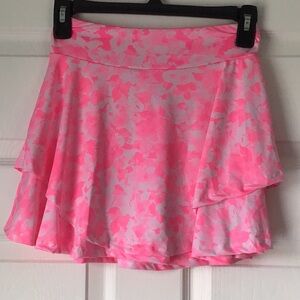 Pink and White Women's Skirt